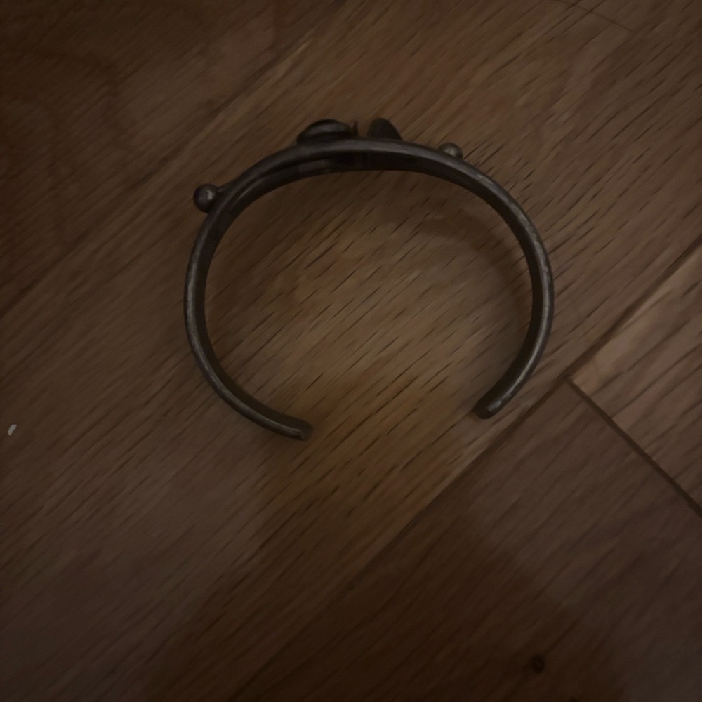 Y2K one of a kind silver tone cuff bracelet - Picture 2 of 3